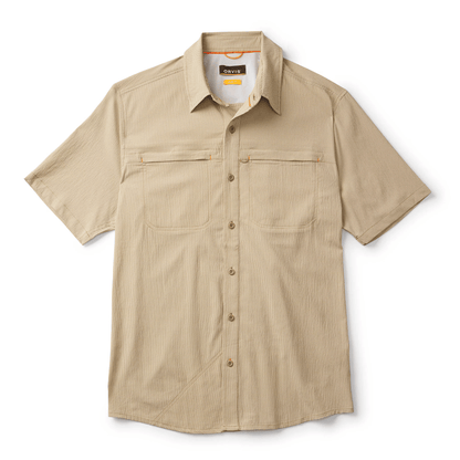Orvis Men's Short-Sleeved Open Air Caster Orvis Khaki/Snow / MD Men's Short Sleeve Button Down Shirts Rivers and Glen Trading Co