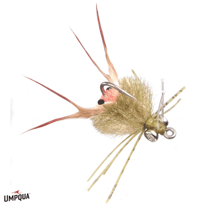 KUNG FU CRAB Umpqua OLIVE/TAN; Size: 02 Flies Rivers and Glen Trading Co