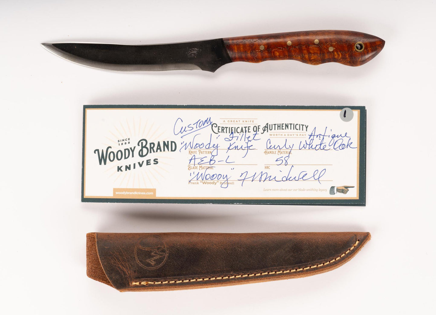 Woody Handmade Cutlery Fillet Knife