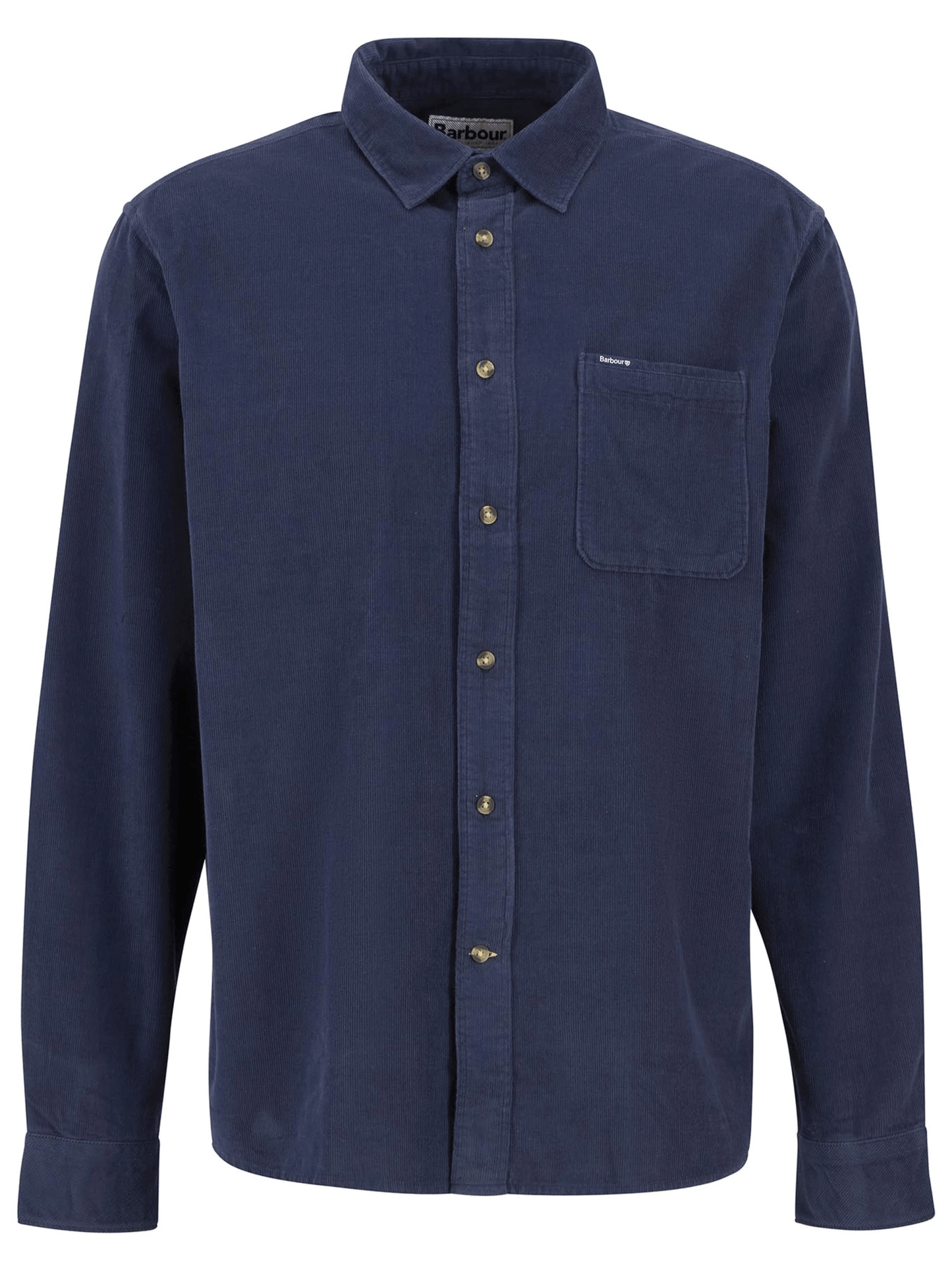 Barbour Bramside Relaxed Cord Shirt Barbour Navy / XXL Men's Long Sleeve Button Down Shirts Rivers and Glen Trading Co