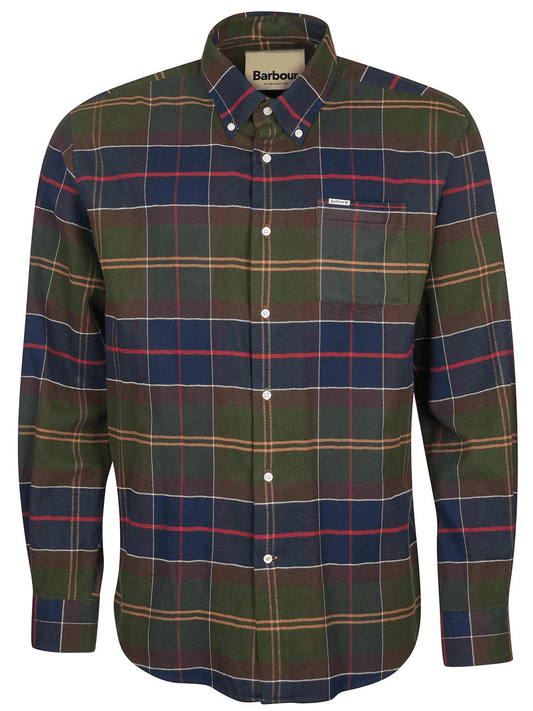 Barbour Hogside Tartan Regular Long-Sleeved Shirt Barbour Men's Long Sleeve Button Down Shirts Rivers and Glen Trading Co