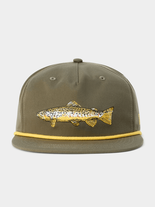 Duck Camp Brown Trout Hat Duck Camp Military Green Headwear Rivers and Glen Trading Co