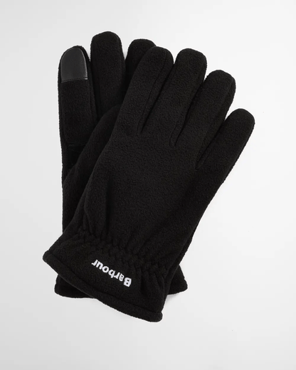 Barbour Coalford Fleece Gloves Barbour Black / L Men's Gloves Rivers and Glen Trading Co