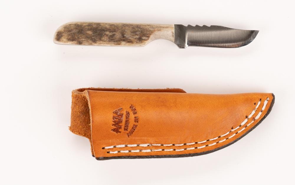 Anza Mini-Full Elk Knife (7) Anza Knives Knives Rivers and Glen Trading Co