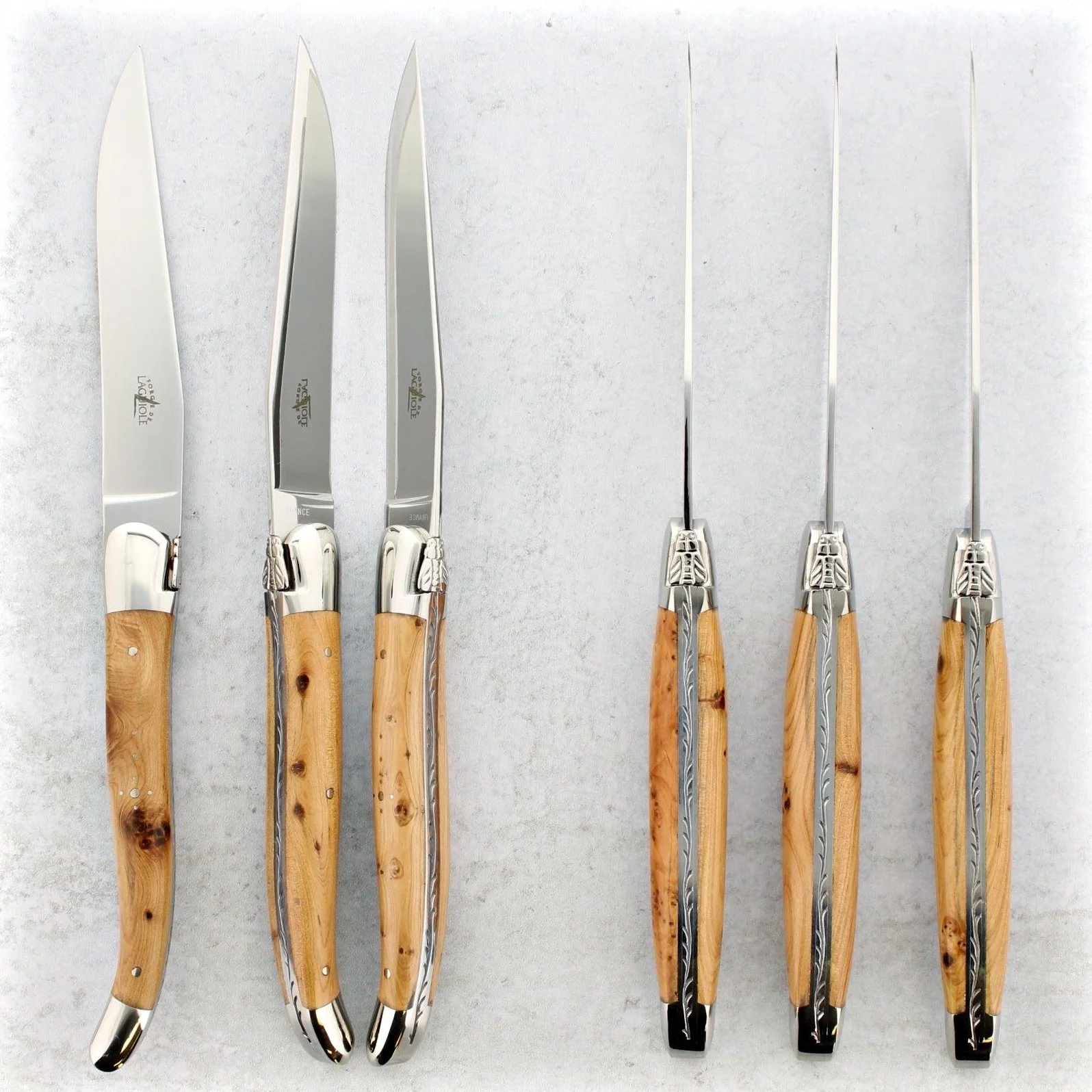 Laguiole Steak Knives Set of 6 - Rivers & Glen Trading Co.