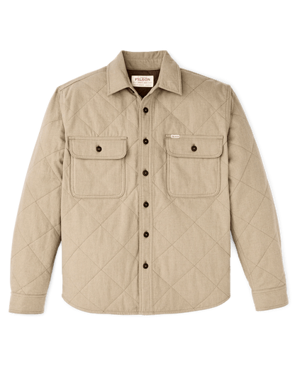 Filson Insulated Flannel Shirt Filson Warm Khaki / M Men's Long Sleeve Button Down Shirts Rivers and Glen Trading Co