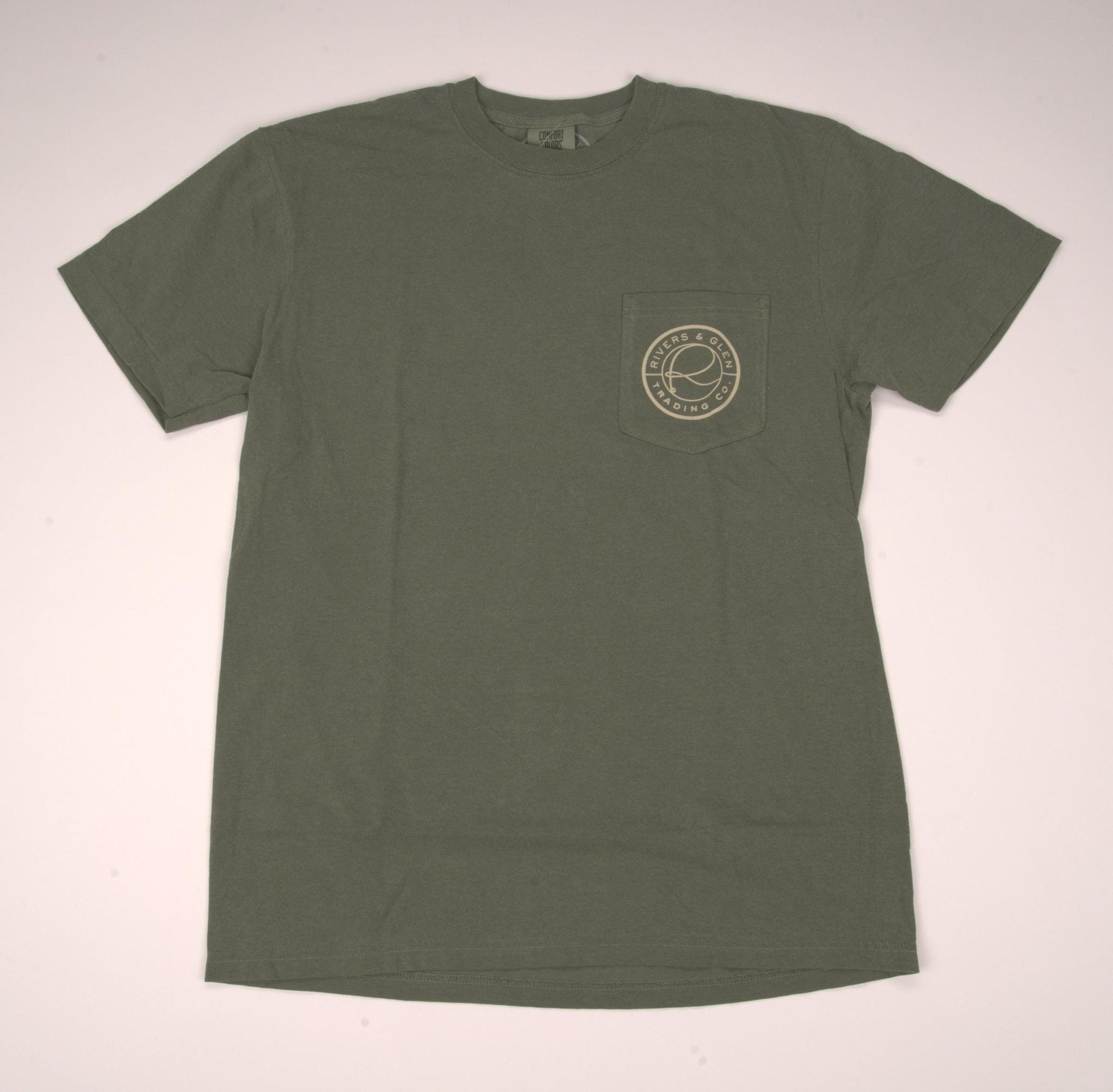 R&G Comfort Colors SS Pocket T-Shirt Rivers and Glen Trading Co. Shirts Short Sleeve Tee Shirts Rivers and Glen Trading Co