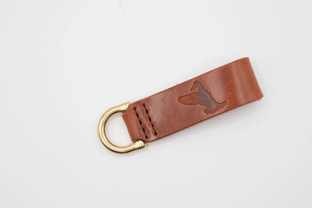 Woodley Co Leather Key Fob Woodley Co Wood Duck Key Fob Rivers and Glen Trading Co