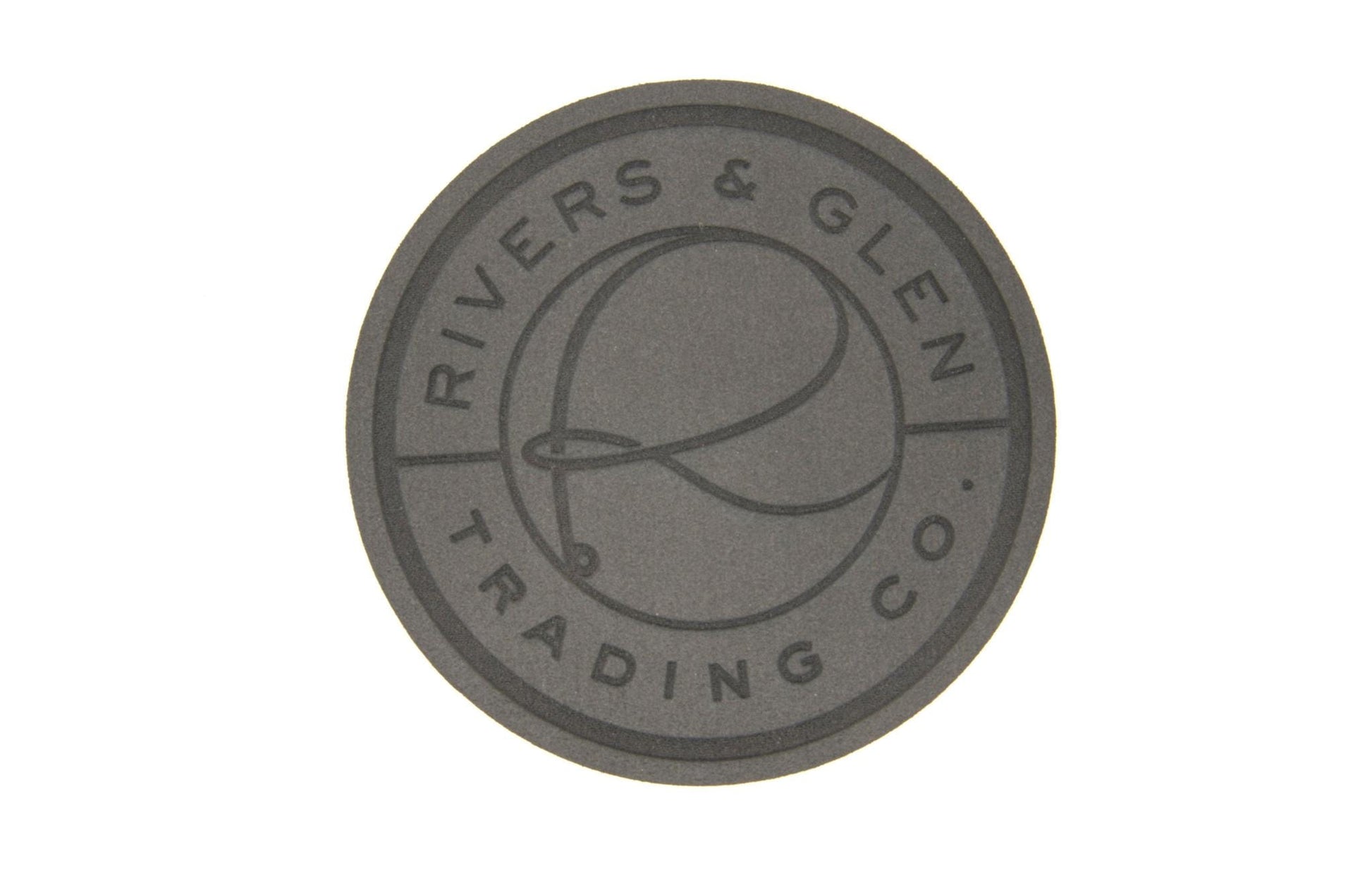 R&G Boat Patch (Round R) Wedge Dark Grey Fly Patch Rivers and Glen Trading Co