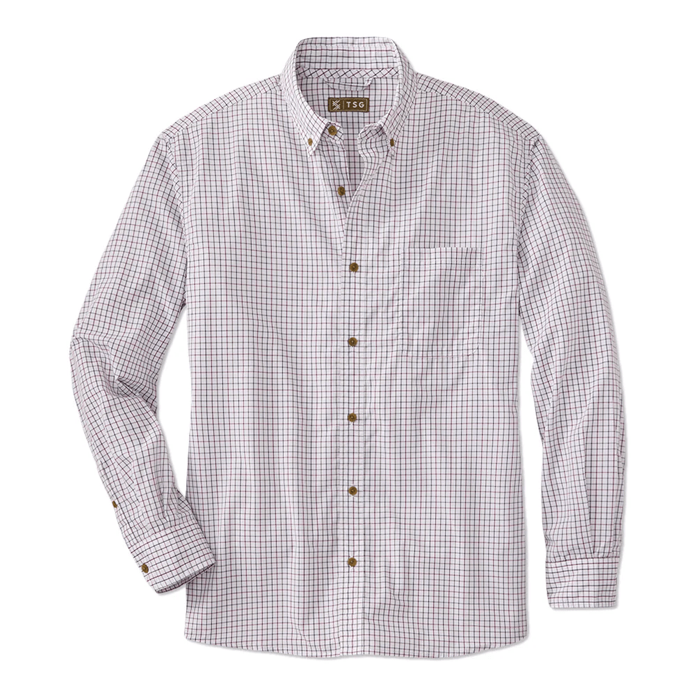 TSG Airetex™ Tanner Shirt TSG Grassland Maroon / M Men's Long Sleeve Button Down Shirts Rivers and Glen Trading Co