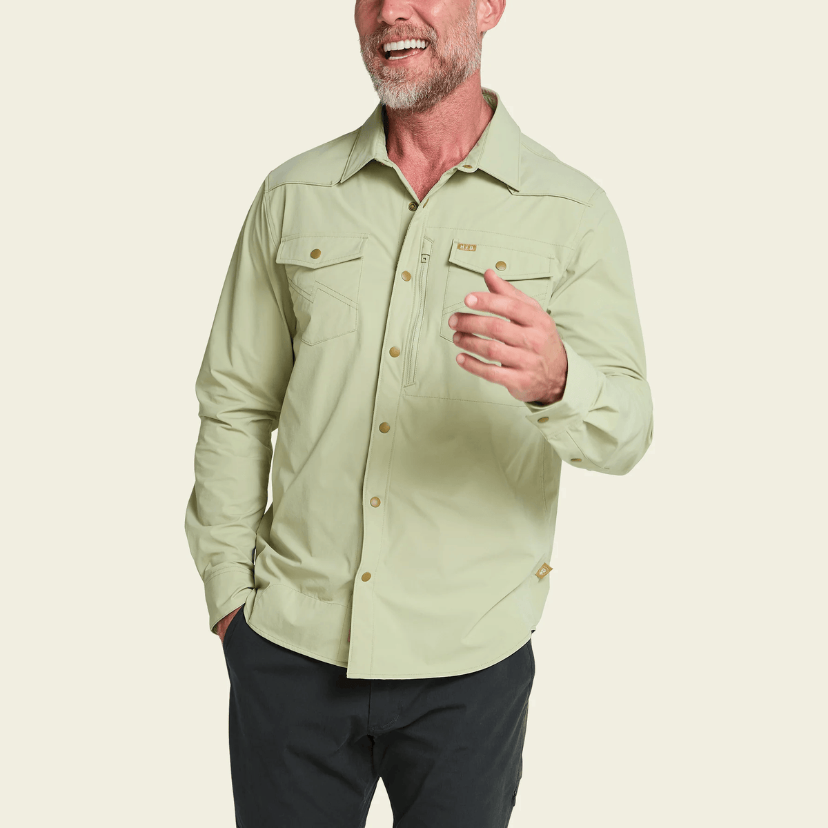 Howler Brothers Emerger Tech Long Sleeve Howler Brothers Men's Long Sleeve Button Down Shirts Rivers and Glen Trading Co