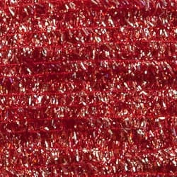 PEARL CHENILLE MEDIUM Wapsi RED Fly Tying Rivers and Glen Trading Co
