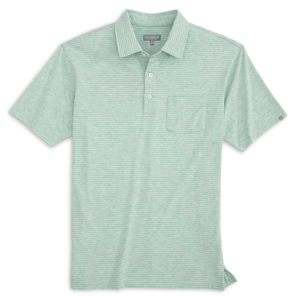 Melange Stripe Polo - Rivers & Glen Trading Co.