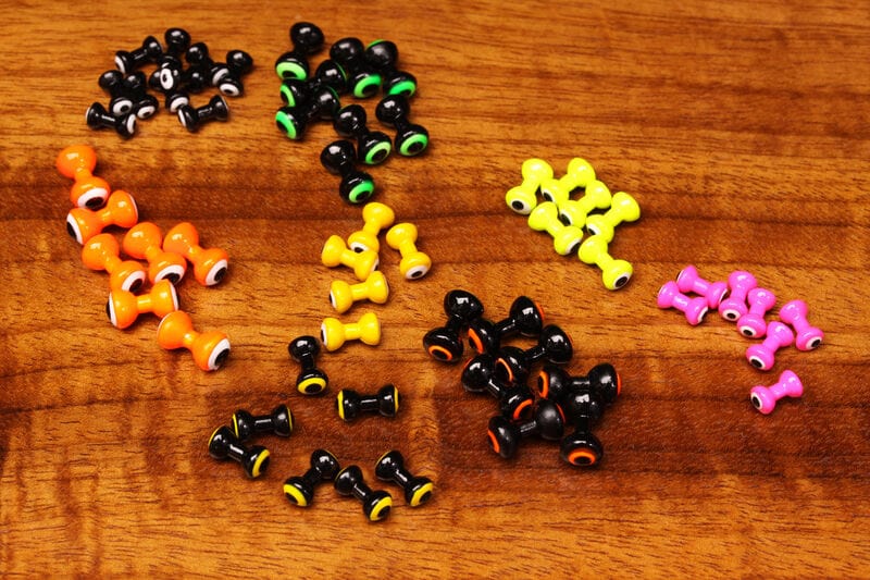 Large Double Pupil Lead Eyes Hareline Dubbin Fly Tying Rivers and Glen Trading Co