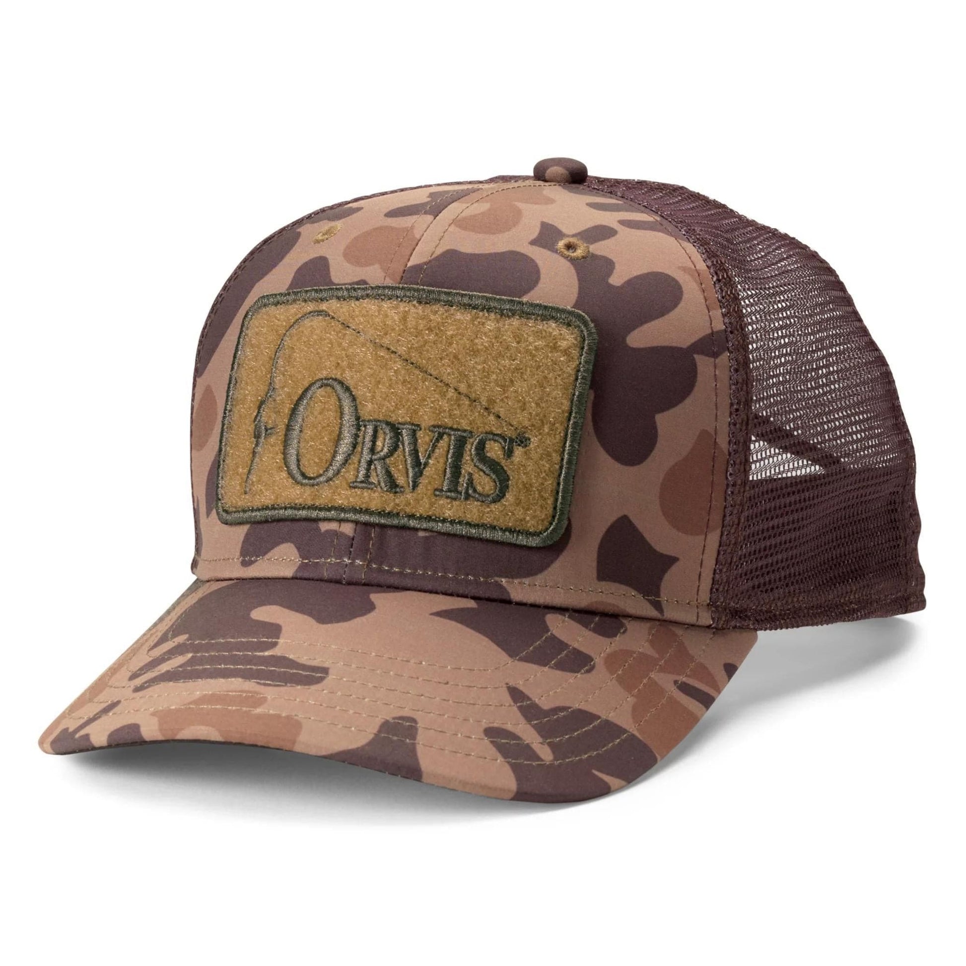 Orvis 1971 Camo Bent Rod Trucker Orvis Orvis 1971 Camo Headwear Rivers and Glen Trading Co