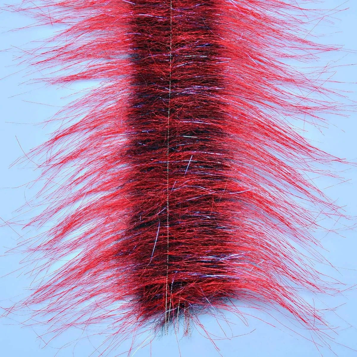 CRAFT FUR BRUSH 3" Enrico Puglisi BRIGHT RED/BLACK Fly Tying Rivers and Glen Trading Co