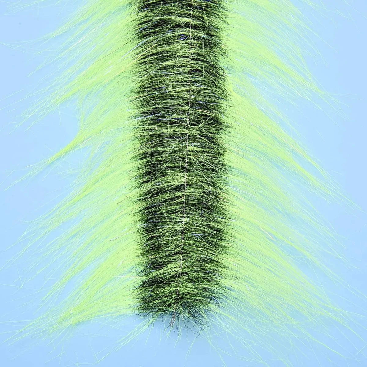 CRAFT FUR BRUSH 3" Enrico Puglisi BLACK / CHARTREUSE Fly Tying Rivers and Glen Trading Co