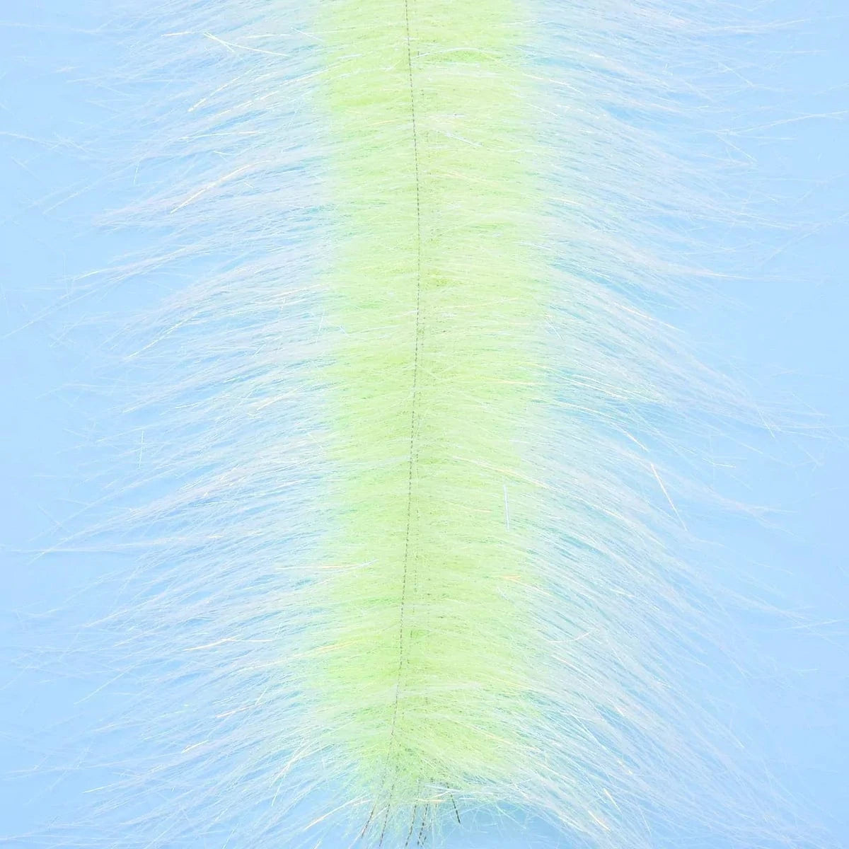 CRAFT FUR BRUSH 3" Enrico Puglisi WHITE/CHARTREUSE Fly Tying Rivers and Glen Trading Co