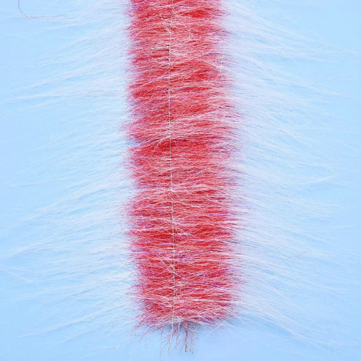 CRAFT FUR BRUSH 3" Enrico Puglisi WHITE / RED Fly Tying Rivers and Glen Trading Co