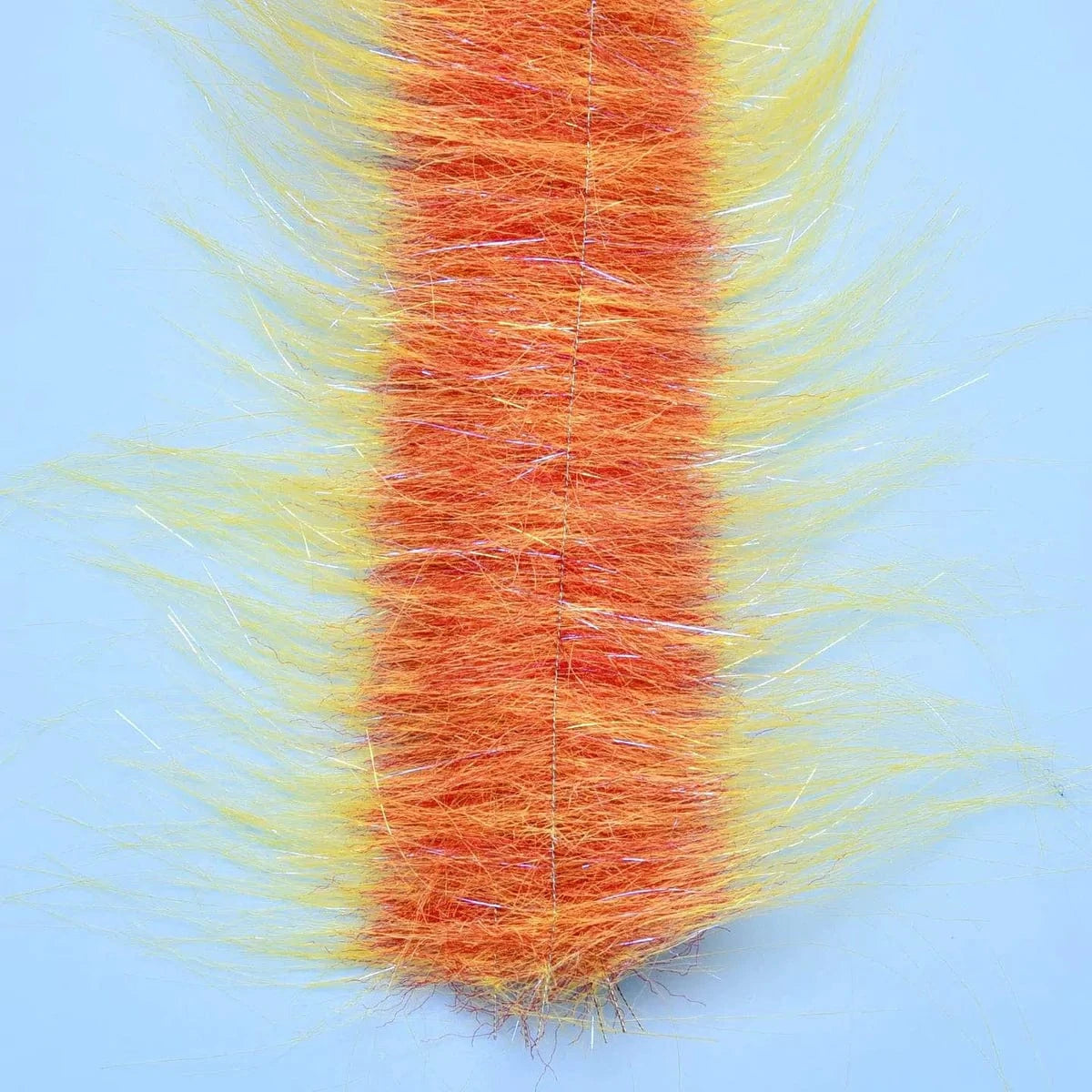 CRAFT FUR BRUSH 3" Enrico Puglisi YELLOW / RED Fly Tying Rivers and Glen Trading Co