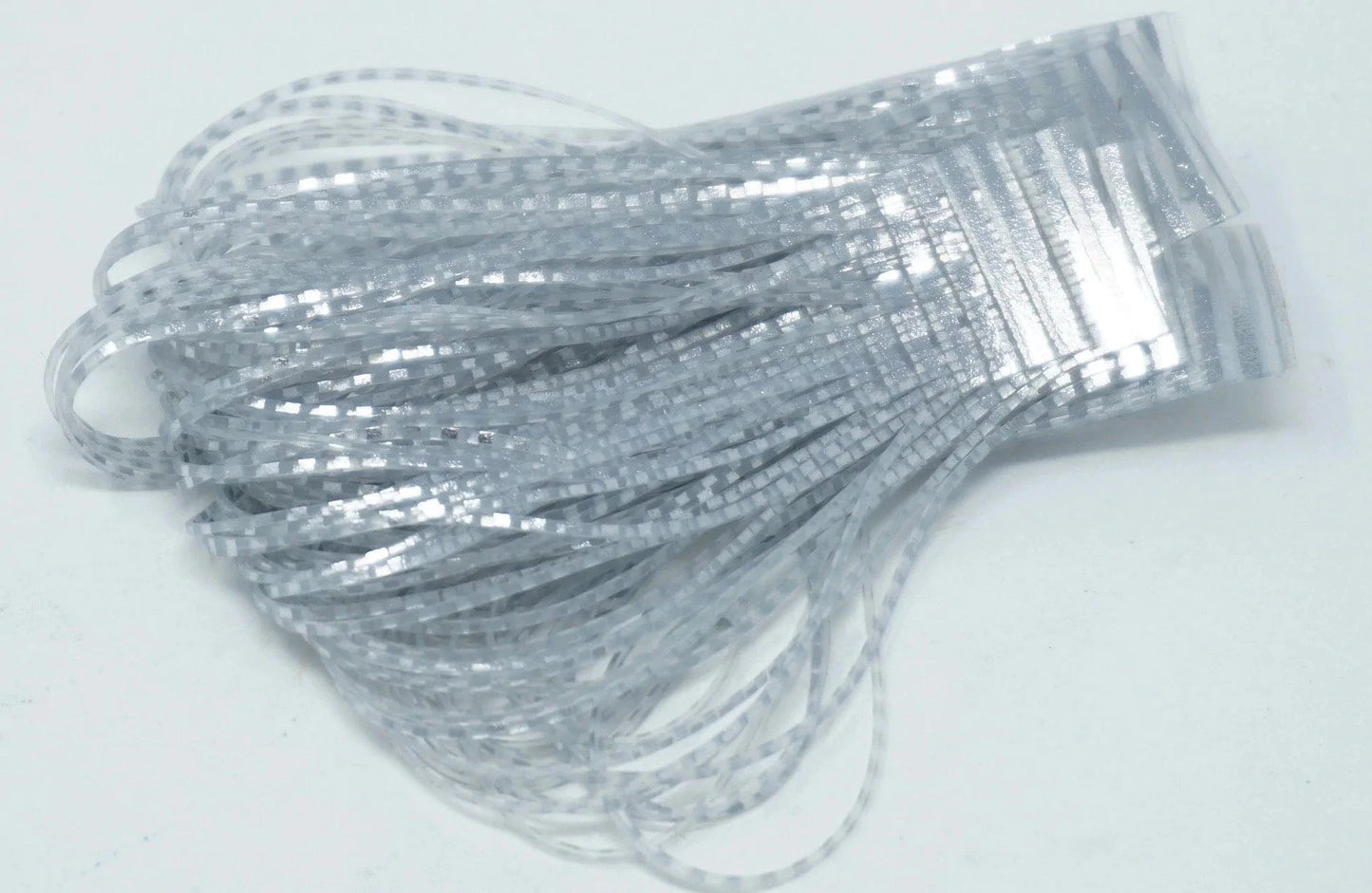 SILI LEGS PERFECTLY BARRED CHROME Wapsi SILVER/CLEAR Fly Tying Rivers and Glen Trading Co