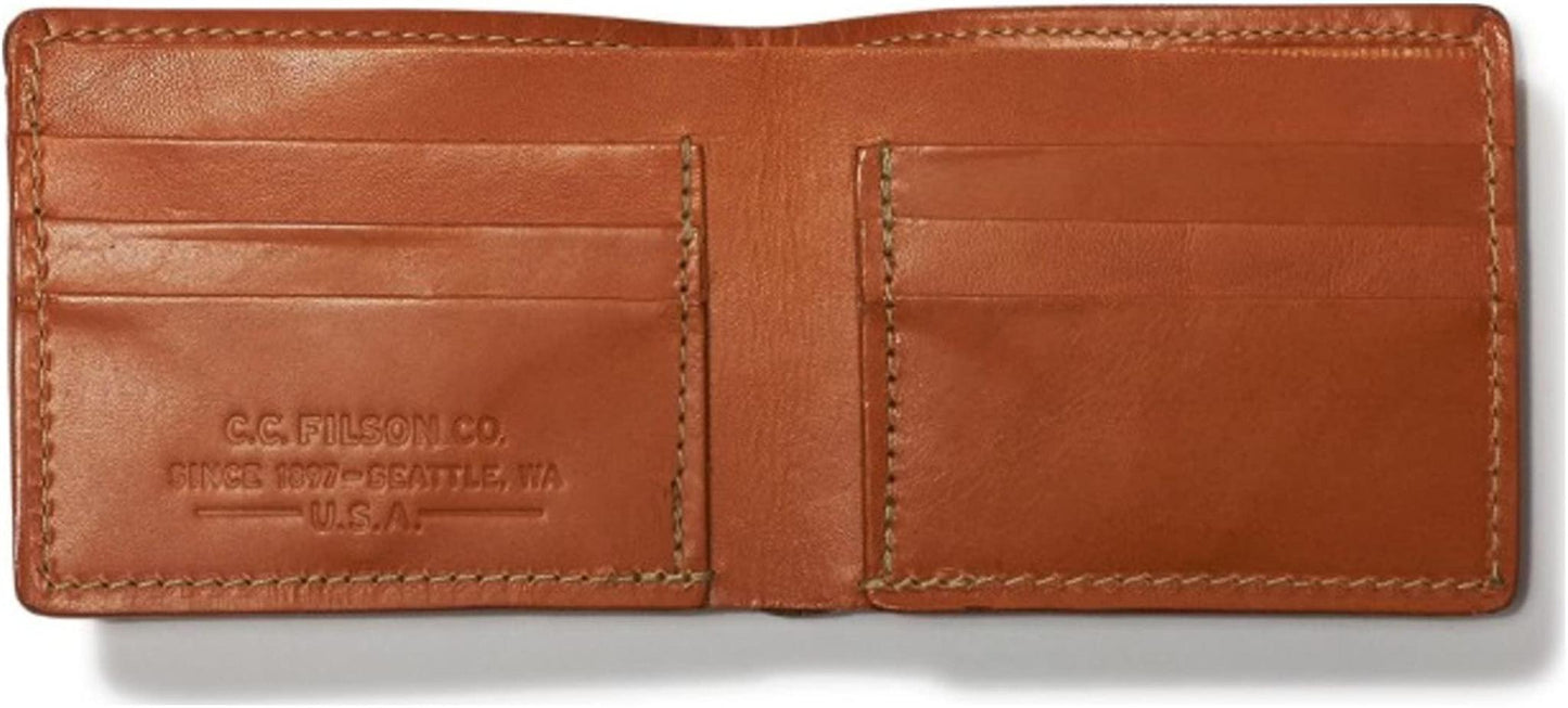 Filson Bifold Wallet Tan Leather - Rivers & Glen Trading Co.