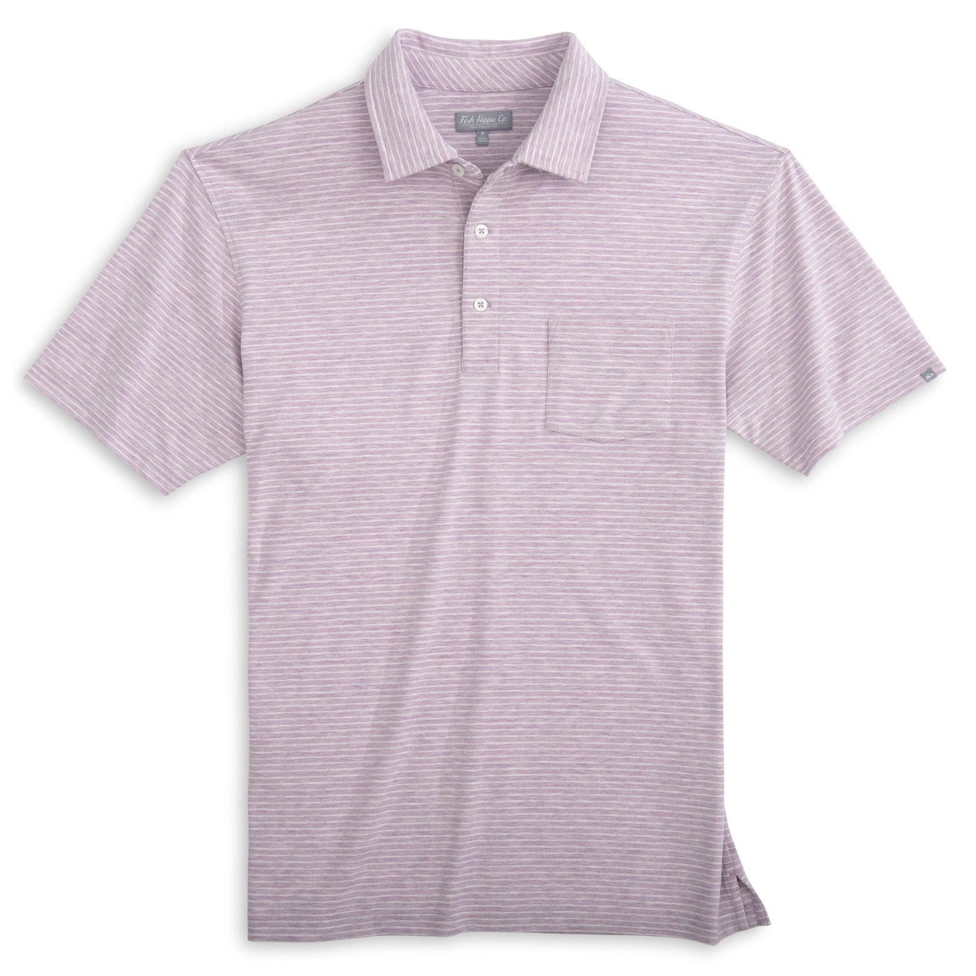 Melange Stripe Polo - Rivers & Glen Trading Co.