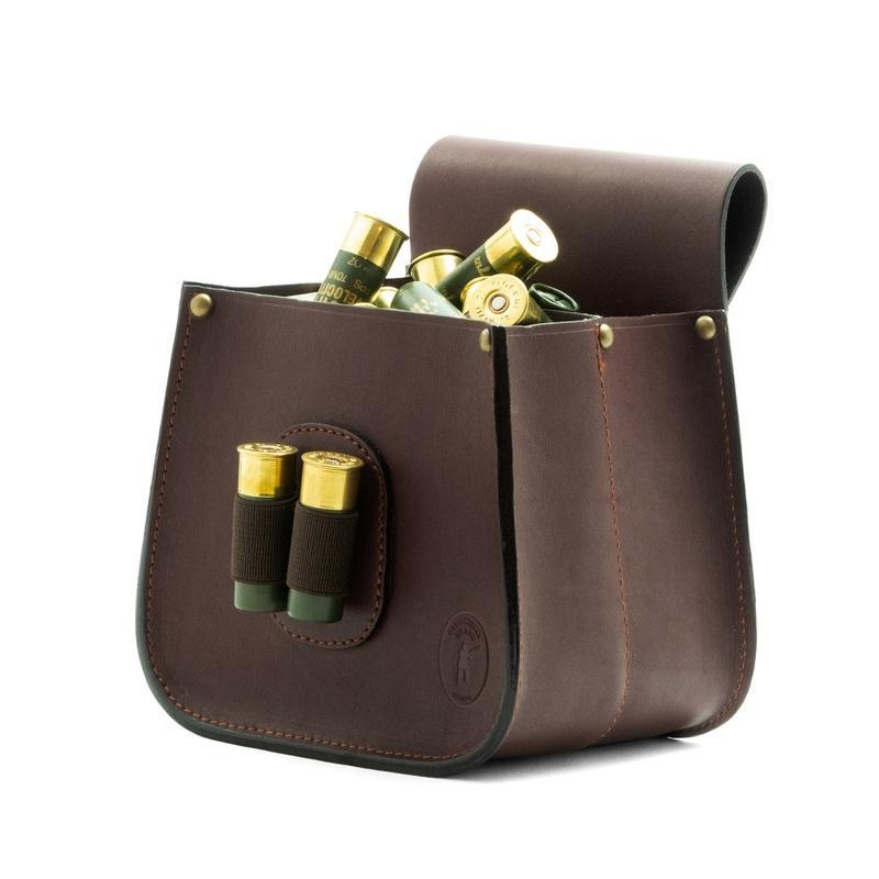 Gamekeeper Divided Leather Shooting Pouch - Rivers & Glen Trading Co.