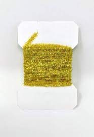 PEARL CHENILLE MEDIUM Wapsi GOLDEN.OLIVE Fly Tying Rivers and Glen Trading Co