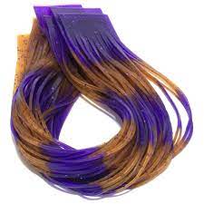 Fly Enhancer Legs Hareline Dubbin Purple/Pumpkin Fly Tying Rivers and Glen Trading Co
