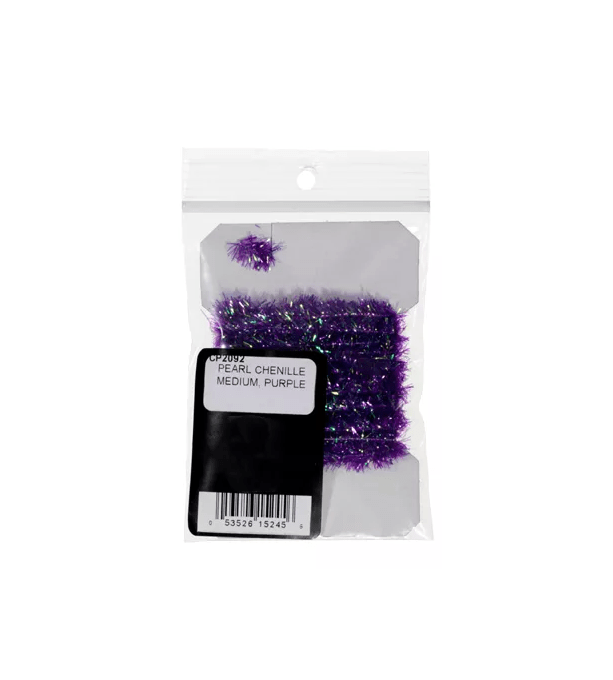 PEARL CHENILLE MEDIUM Wapsi PURPLE Fly Tying Rivers and Glen Trading Co