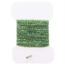 PEARL CHENILLE MEDIUM Wapsi GREEN Fly Tying Rivers and Glen Trading Co