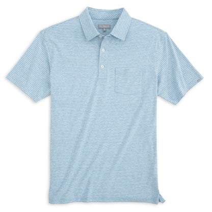 Melange Stripe Polo - Rivers & Glen Trading Co.