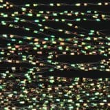 KRYSTAL FLASH Wapsi BLACK/PEARL Fly Tying Rivers and Glen Trading Co