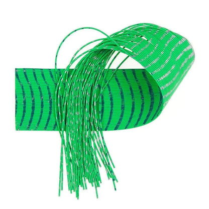 BARRED ROUND RUBBER LEGS Wapsi MEDIUM CHART/BLUE-SILVER Fly Tying Rivers and Glen Trading Co