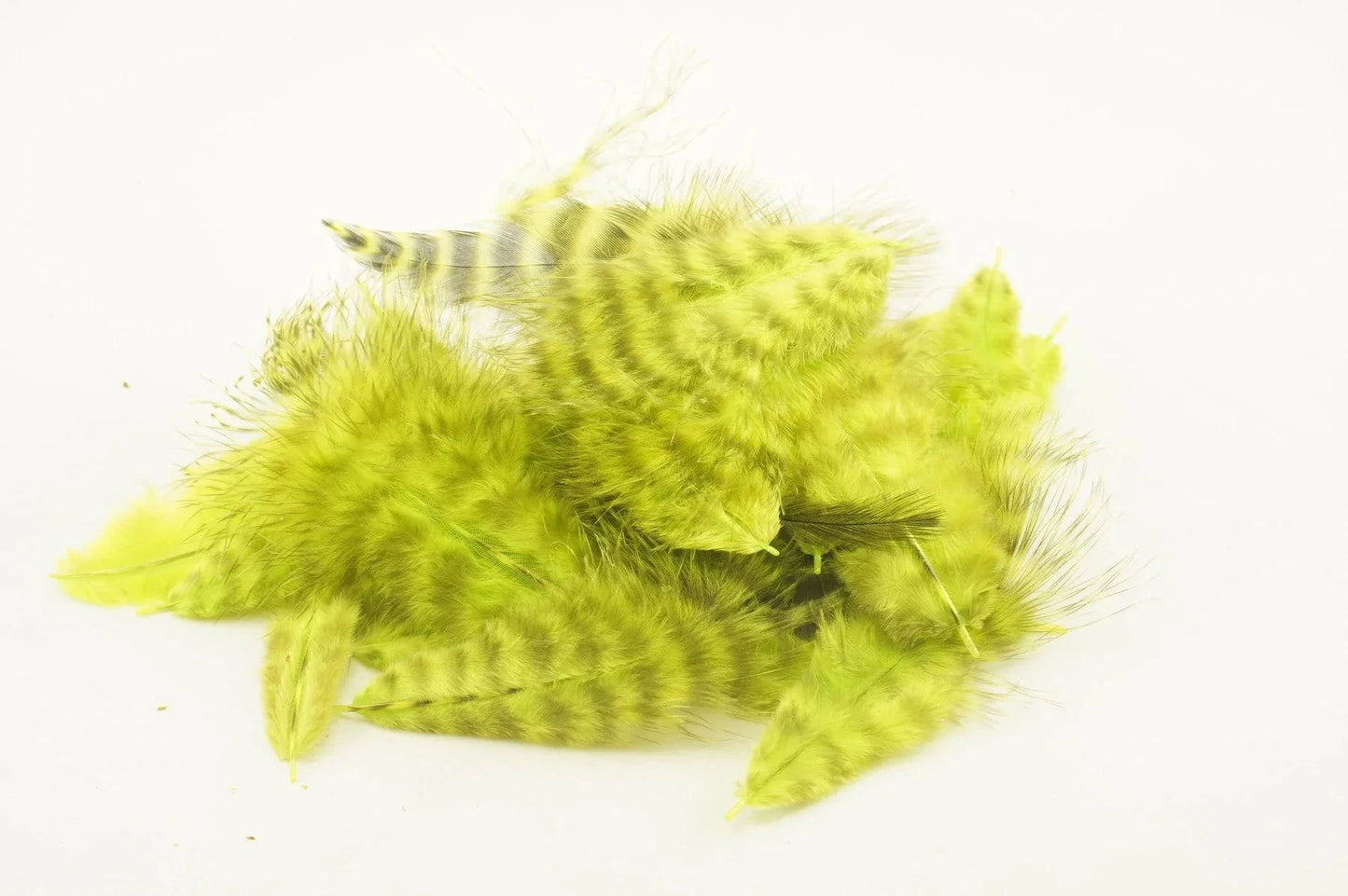 GRIZZLY MARABOU Wapsi FL.CHARTREUSE Fly Tying Rivers and Glen Trading Co