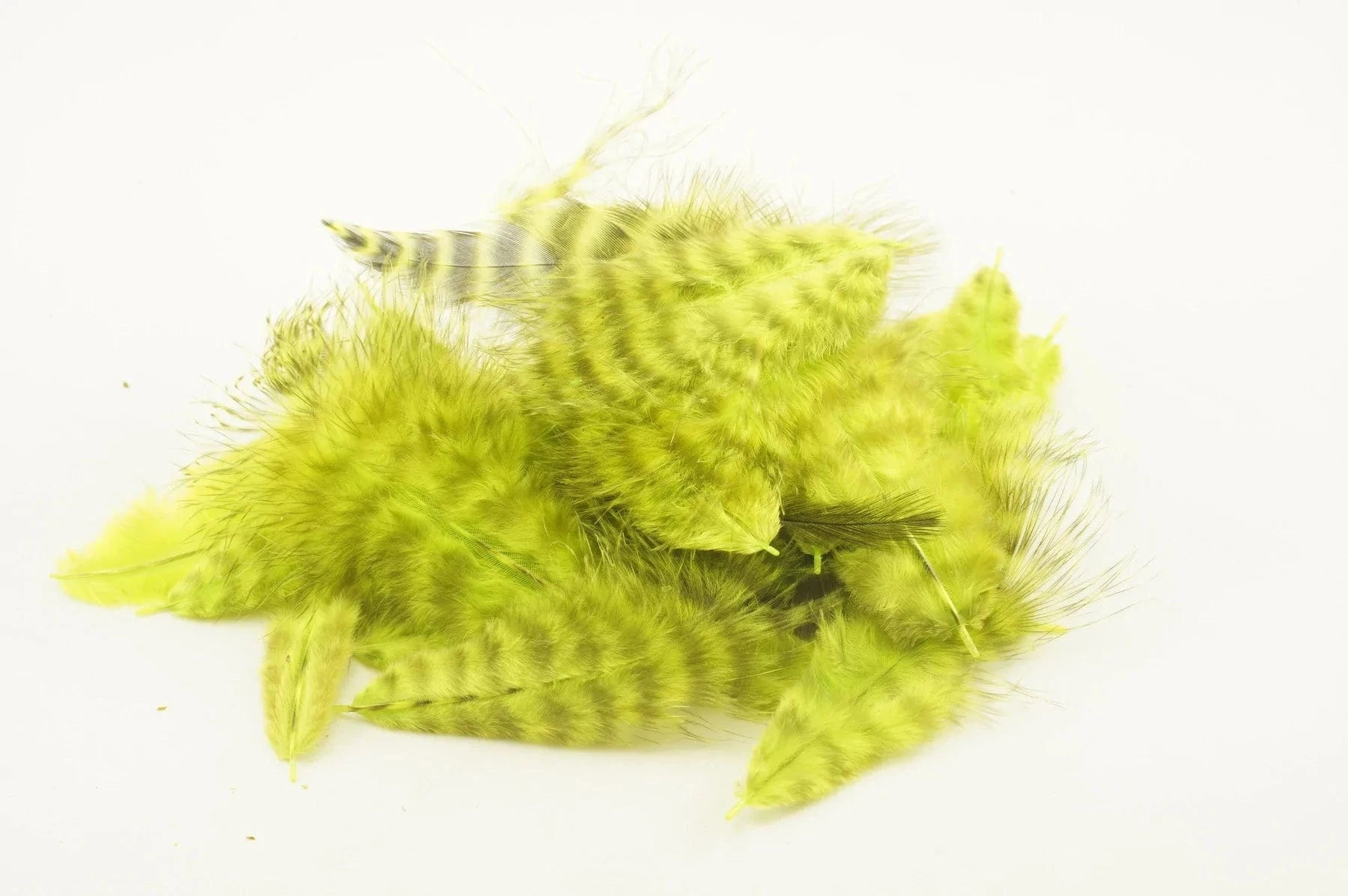 GRIZZLY MARABOU Wapsi FL.CHARTREUSE Fly Tying Rivers and Glen Trading Co