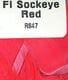 Rabbit Strips Hareline Dubbin Fl Sockeye Red Fly Tying Rivers and Glen Trading Co