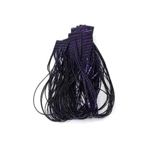 SILI LEGS PERFECTLY BARRED CHROME Wapsi PURPLE/BLACK Fly Tying Rivers and Glen Trading Co